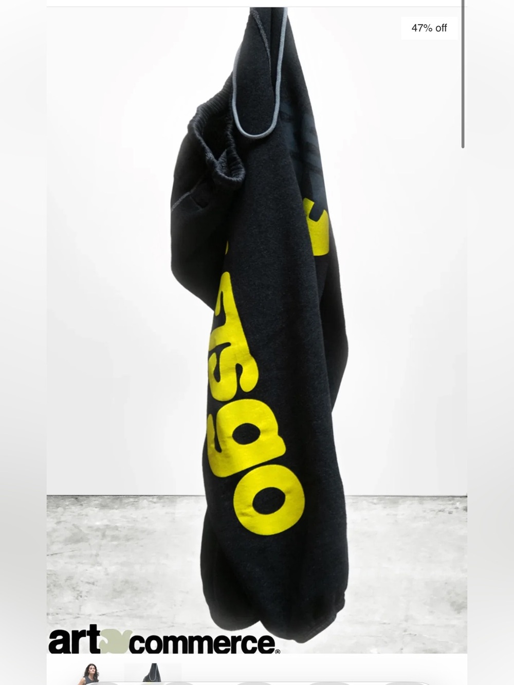 FREECITY Circa '99 OG LetsGo Oldschool Sweatpants - Blackspace size 1/small